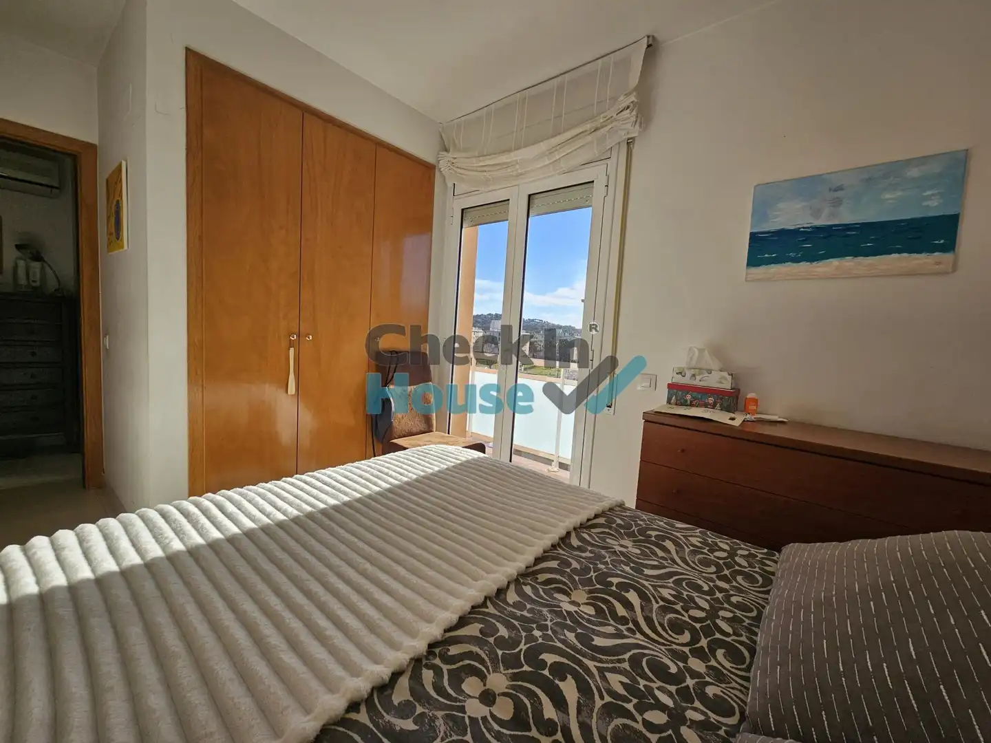 Schlafzimmer von Dachboden zum Verkauf in Calonge i Sant Antoni mit Klimaanlage, Heizung und Terrasse