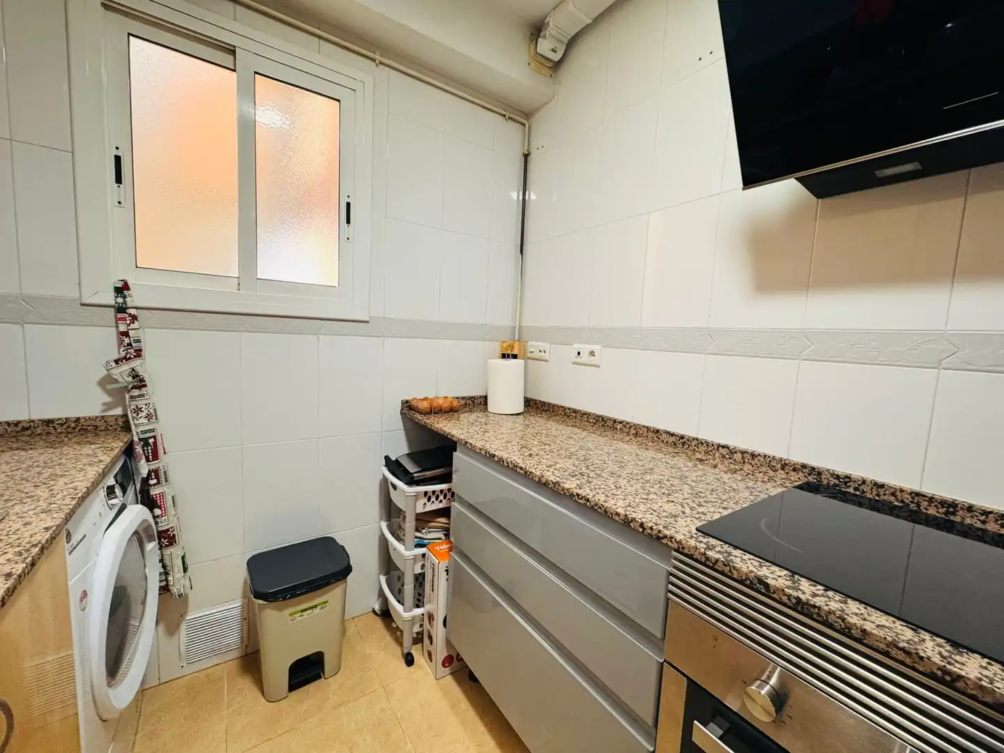 Kitchen of Flat for sale in La Canonja  with Air Conditioner, Terrace and Furnished