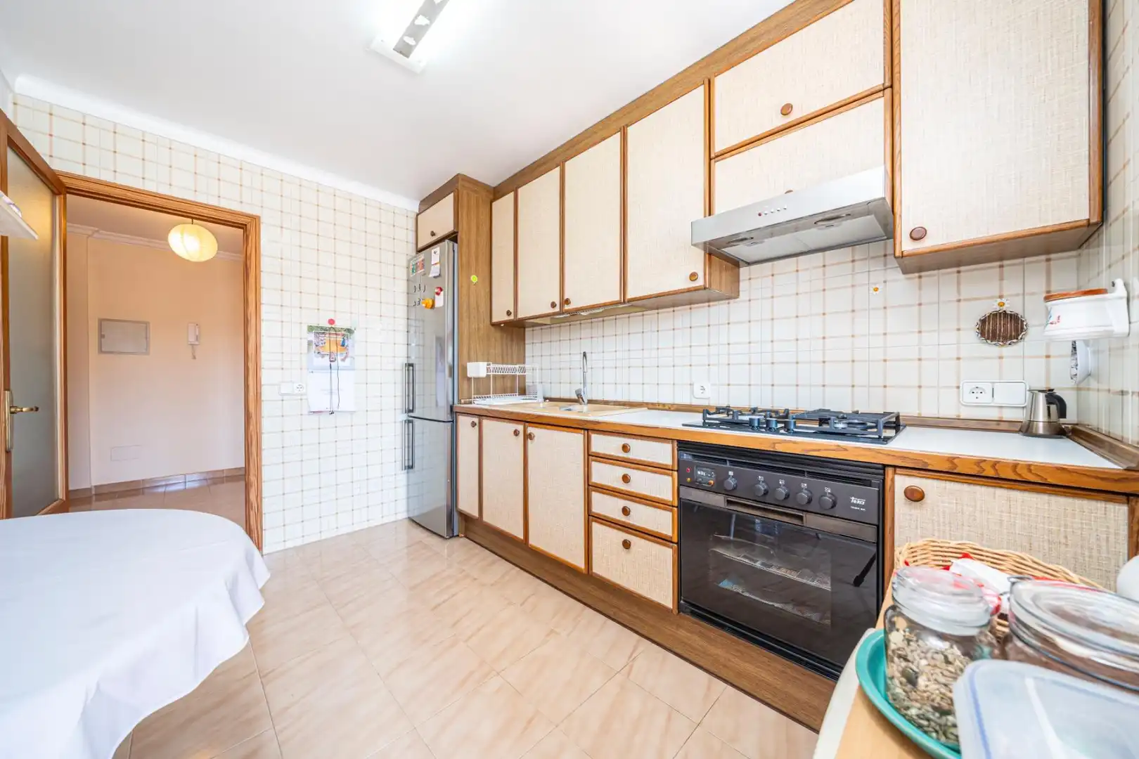 Küche von Wohnung zum Verkauf in Son Servera mit Klimaanlage, Terrasse und Möbliert