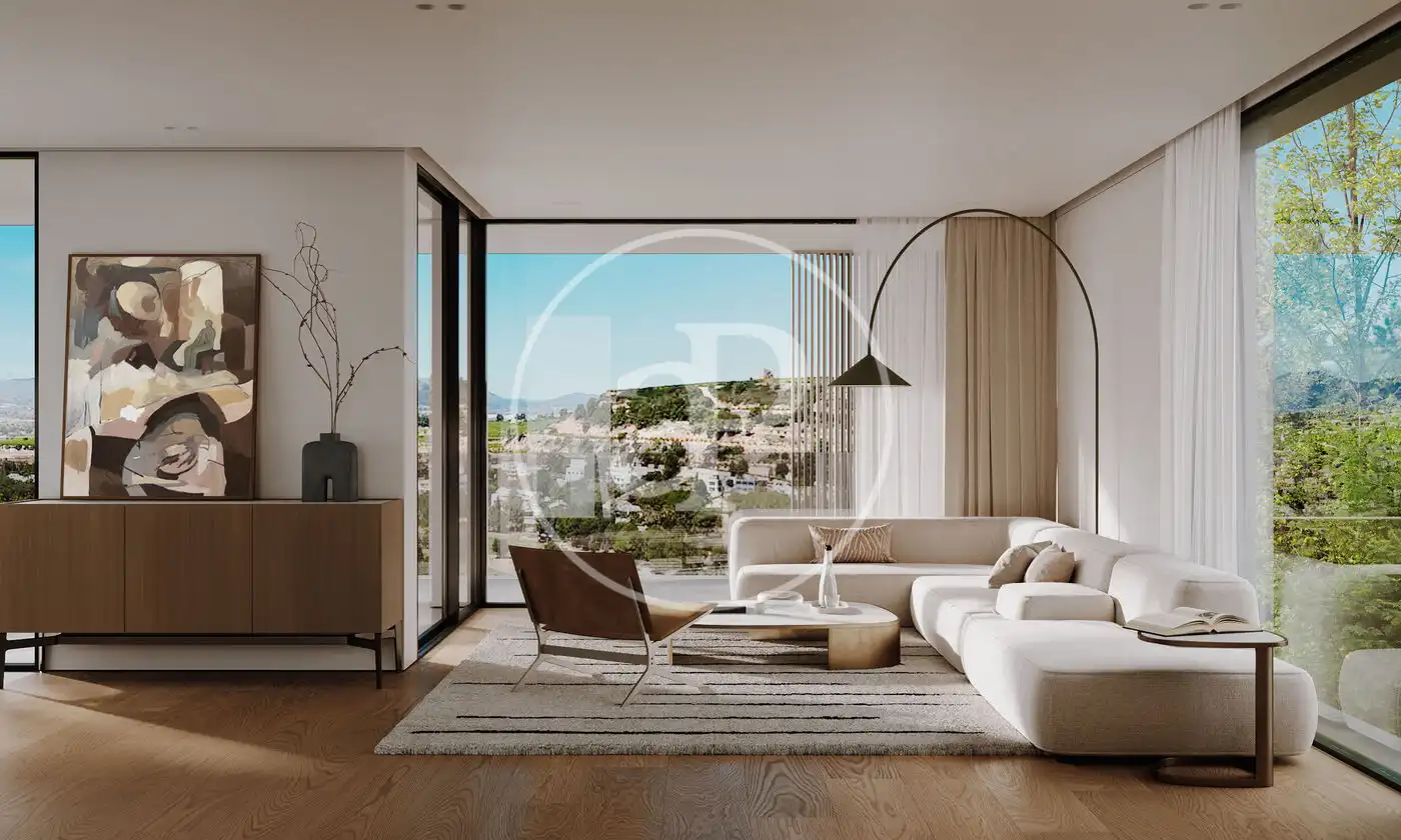 Living room of Houses for sale in Chiva  with Air Conditioner, Heating and Private garden