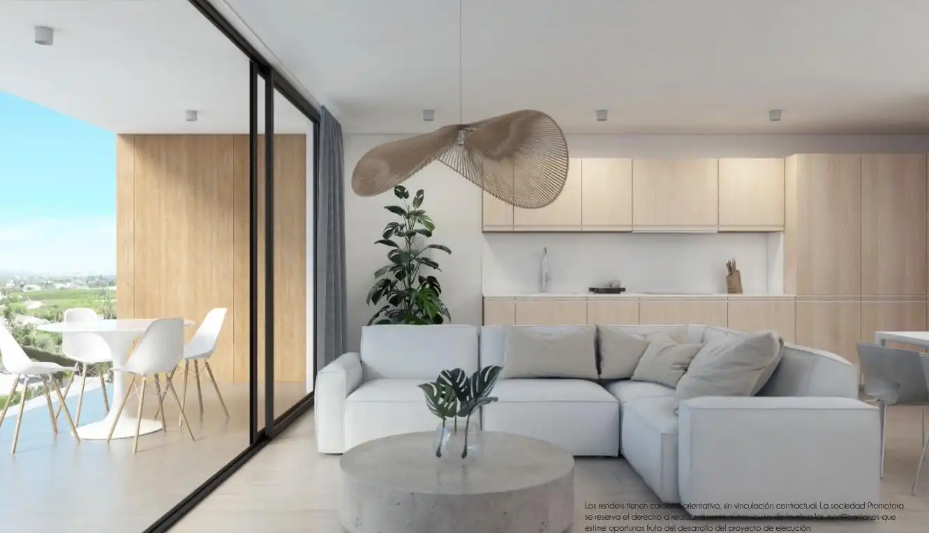 Sala de estar de Planta baja en venta en Elche / Elx con Parquet, Terraza y Piscina