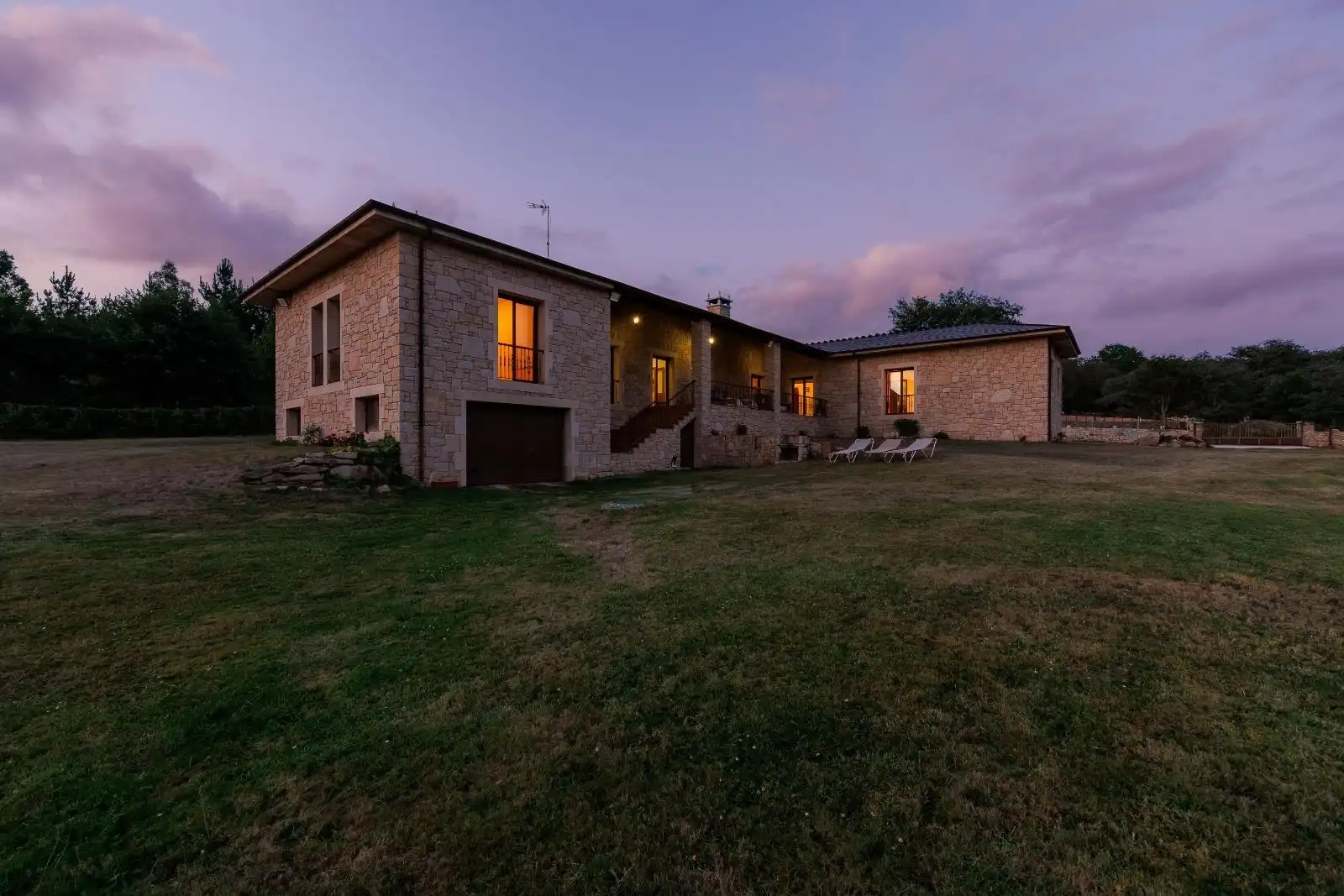 Exterior view of Houses for sale in Friol  with Heating, Private garden and Furnished