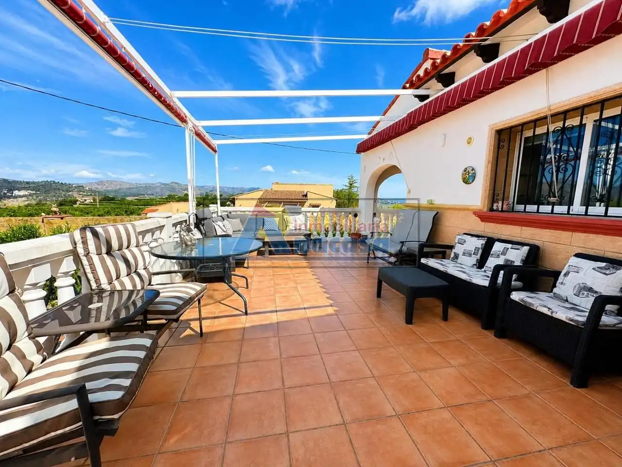 Terraza de Casa o chalet en venta en Vilallonga / Villalonga con Aire acondicionado, Calefacción y Jardín privado