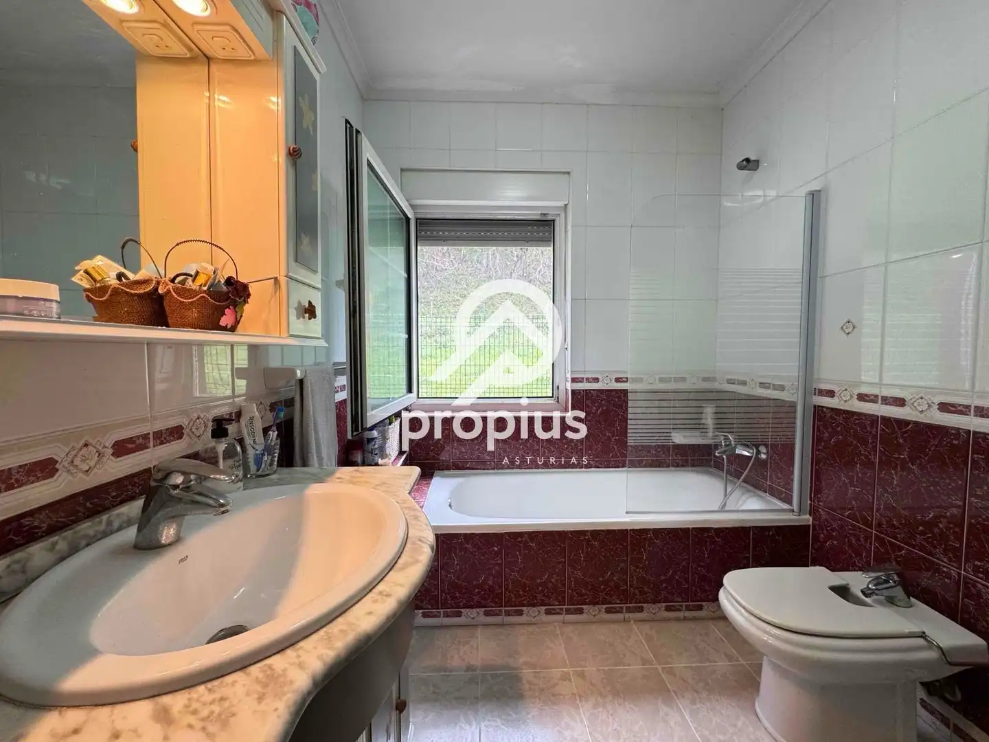 Bathroom of Houses for sale in Avilés  with Heating, Private garden and Parquet flooring
