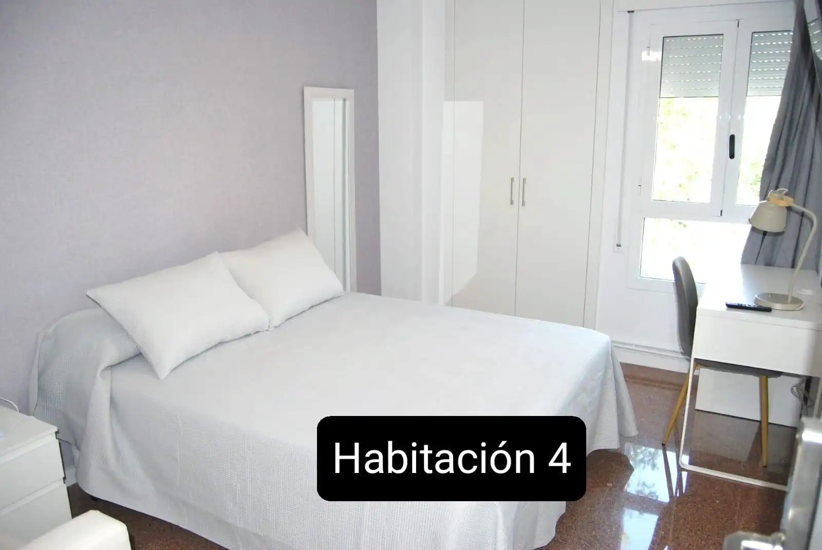 Habitación de Piso para compartir en Murcia con Aire acondicionado, Terraza y Amueblado