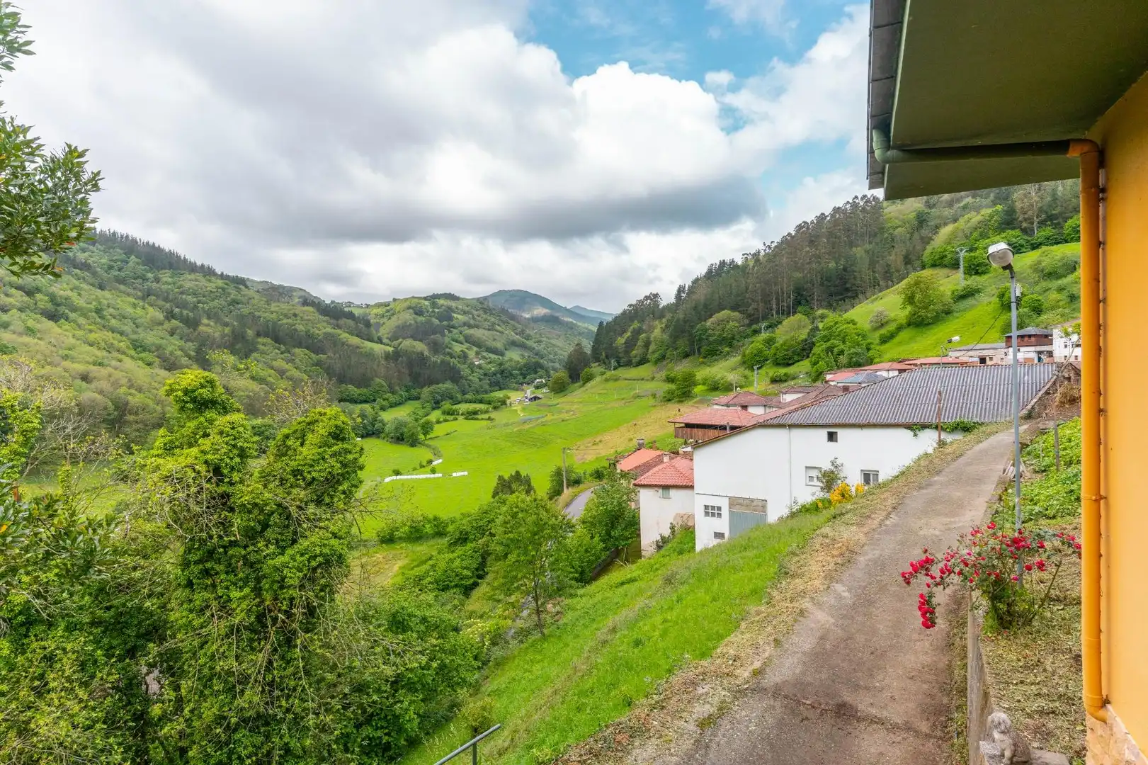 Vista exterior de Casa o xalet en venda en Tineo amb Calefacció, Jardí privat i Terrassa