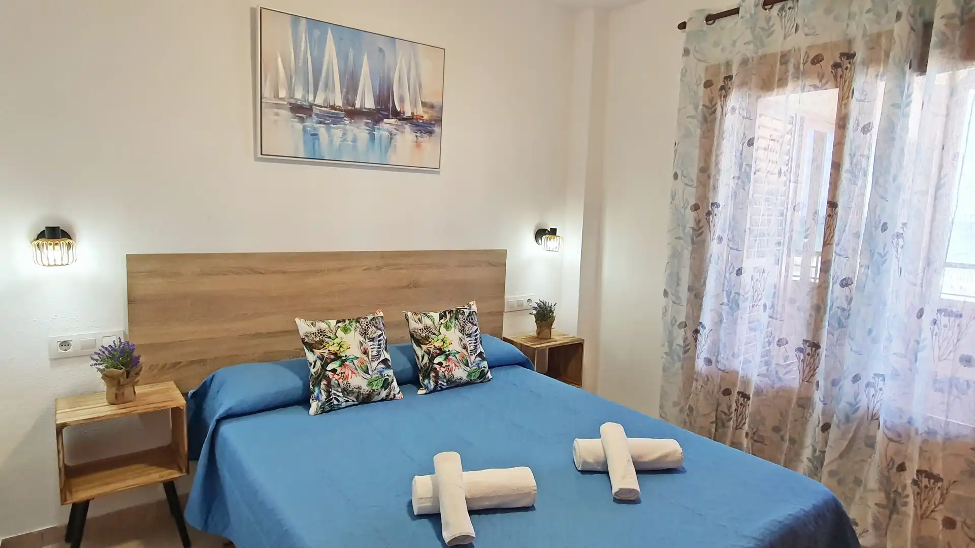 Habitación de Apartamento de alquiler en Miramar con Aire acondicionado, Terraza y Amueblado