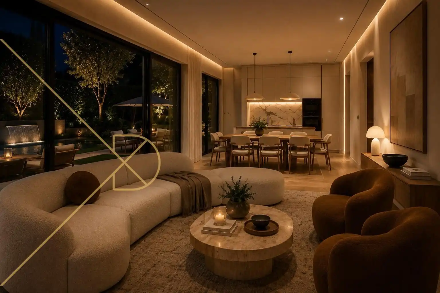 Sala de estar de Casa o chalet en venta en Esplugues de Llobregat con Aire acondicionado, Calefacción y Jardín privado