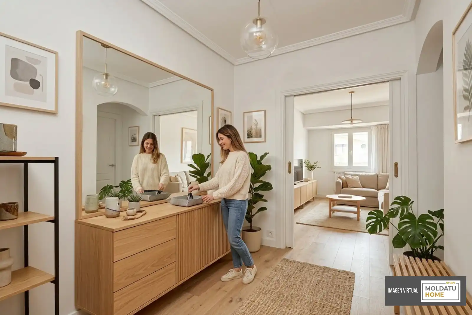 Sala de estar de Piso en venta en Irun  con Aire acondicionado, Calefacción y Trastero
