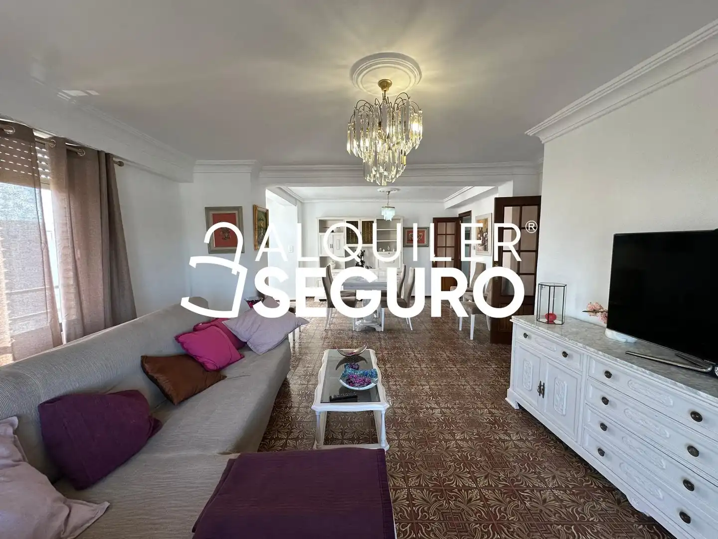 Sala de estar de Piso de alquiler en Alboraya con Terraza y Amueblado