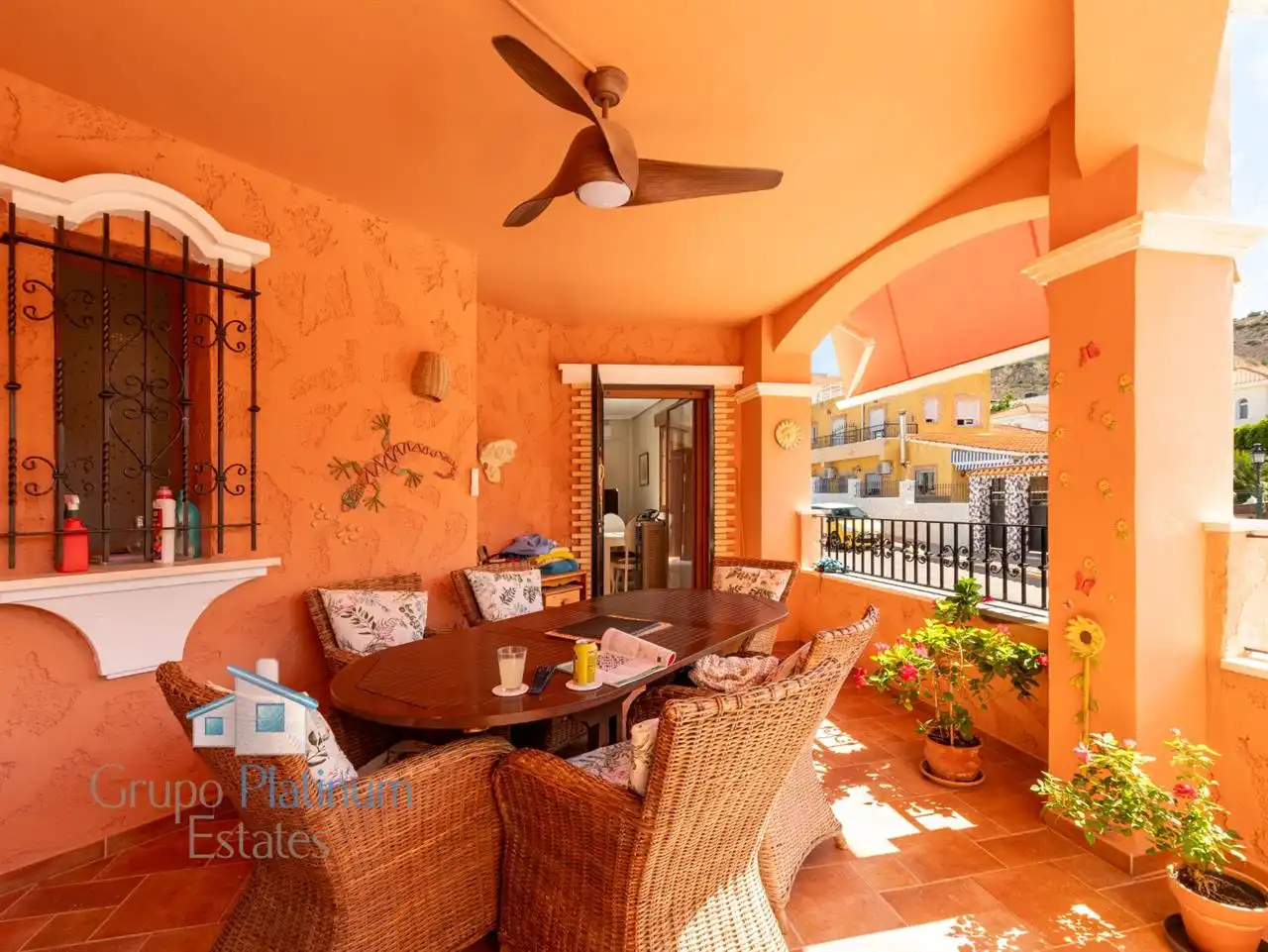 Terrace of Detached homes for sale in Pulpí  with Air Conditioner, Heating and Furnished