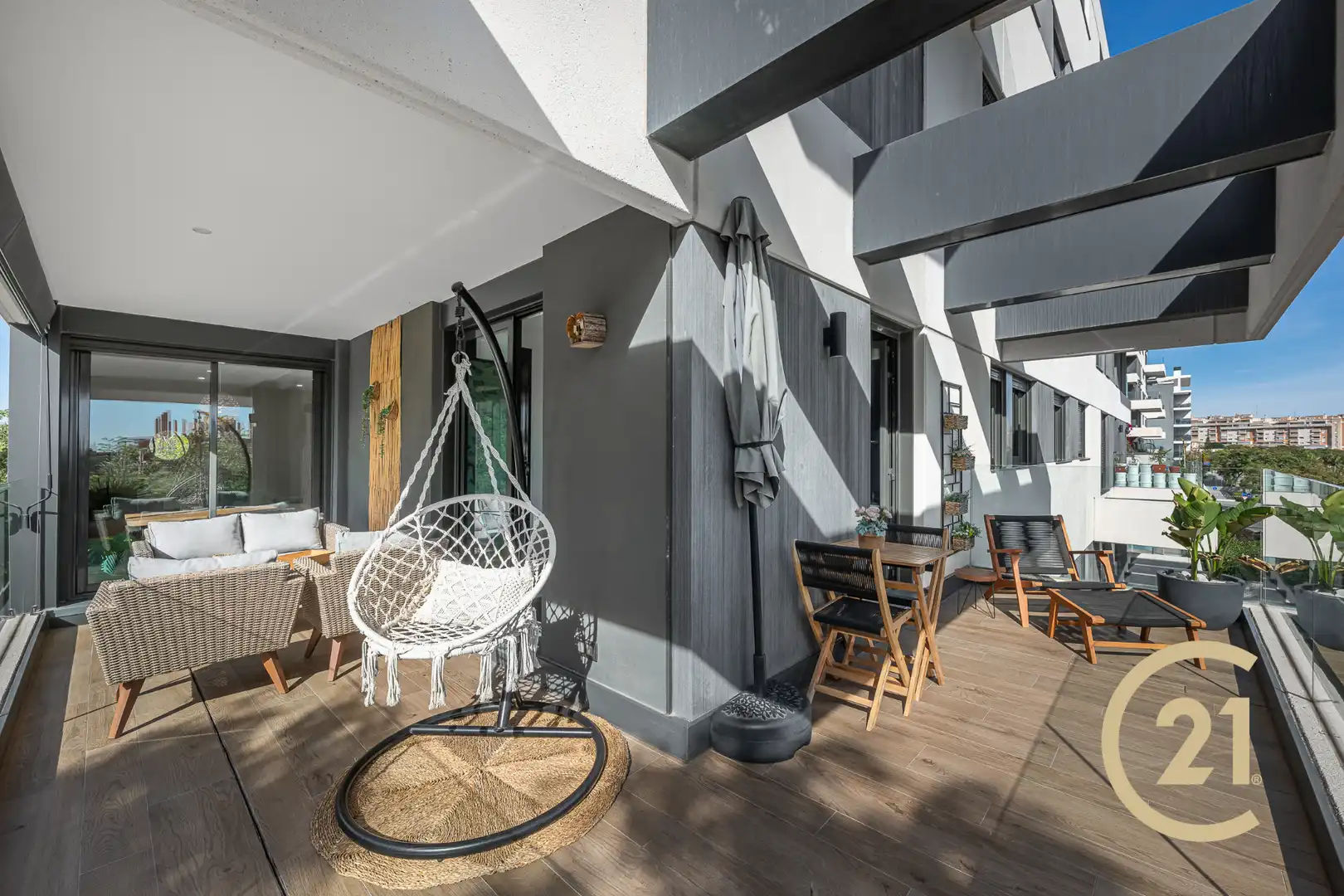 Terrasse von Wohnung zum Verkauf in Málaga mit Klimaanlage, Terrasse und Abstellraum