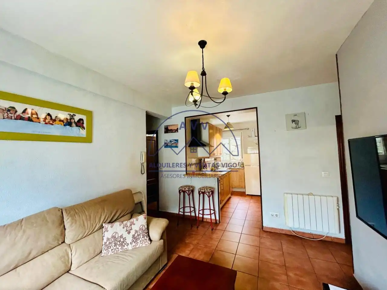 Wohnzimmer von Wohnung zum Verkauf in Vigo  mit Heizung und Möbliert