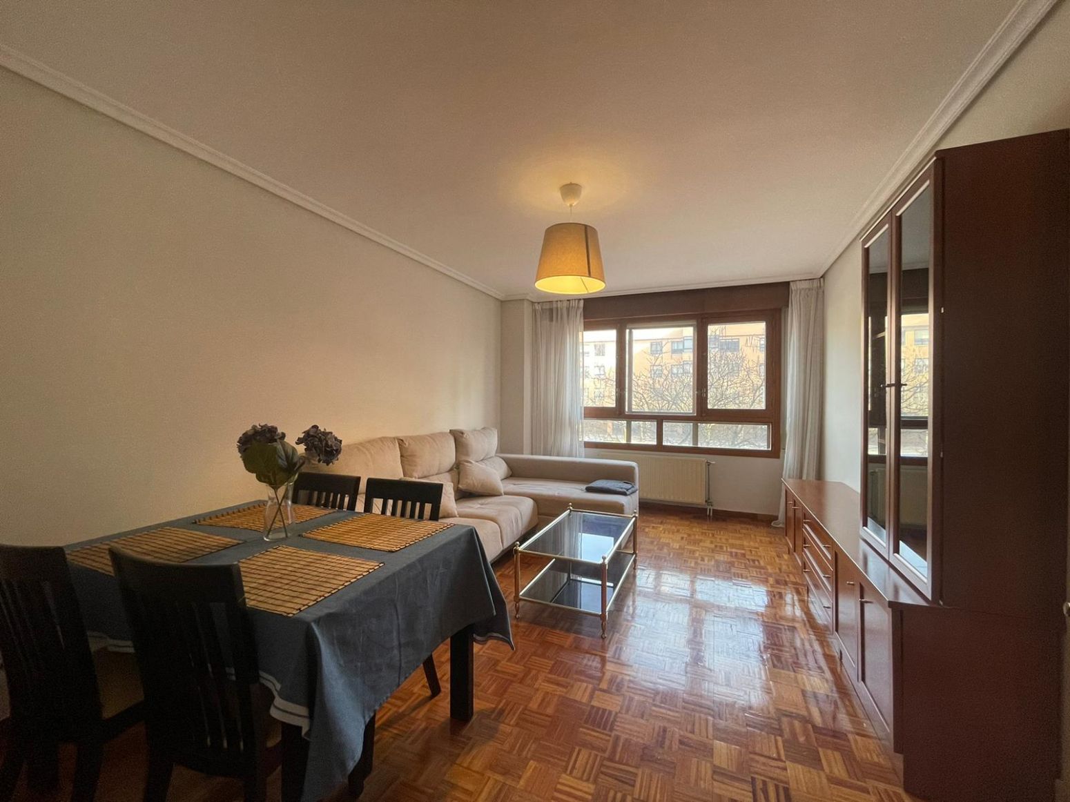 Sala d'estar de Pis de lloguer en Burgos Capital amb Calefacció i Parquet