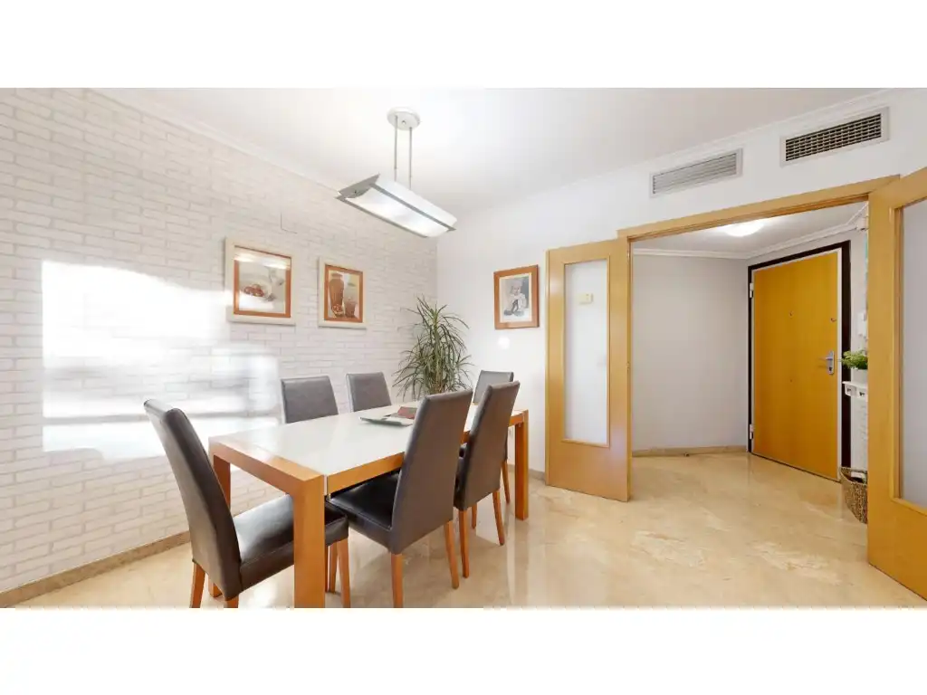Dining room of Flat for sale in Valencia  with Air Conditioner, Terrace and Community pool