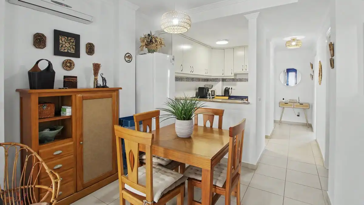 Comedor de Apartamento en venta en Dénia con Aire acondicionado, Calefacción y Jardín privado
