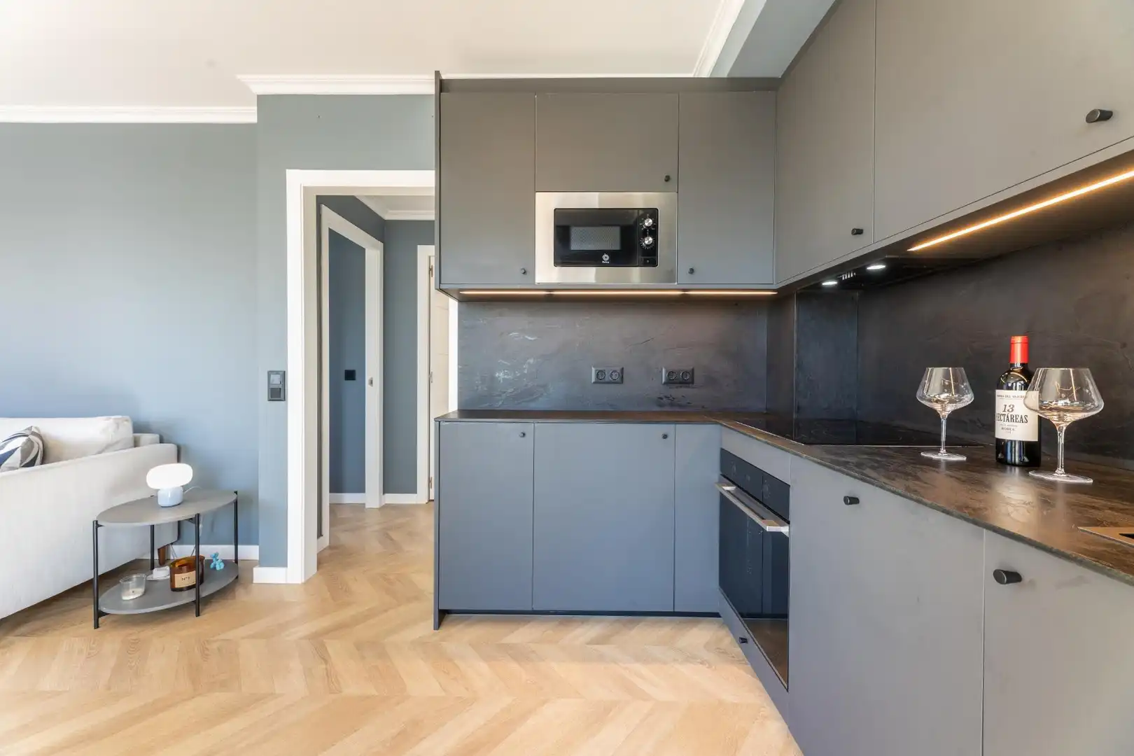 Kitchen of Apartments for rent in Calpe / Calp  with Air Conditioner, Parquet flooring and Terrace