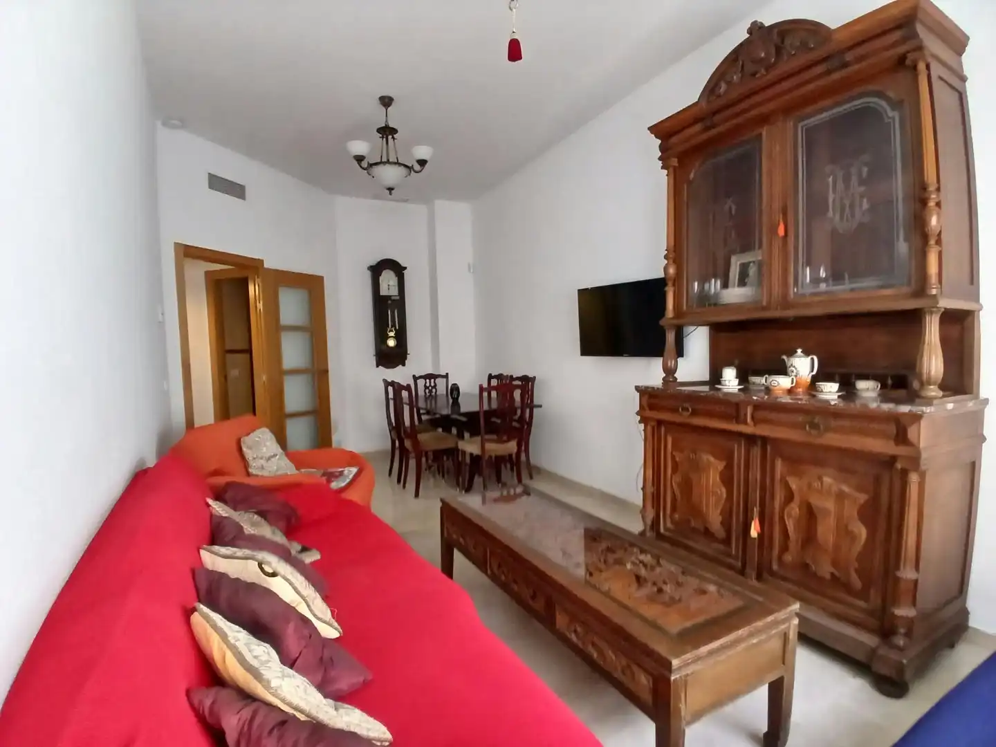 Living room of Flat for rent in Málaga  with Air Conditioner and Furnished
