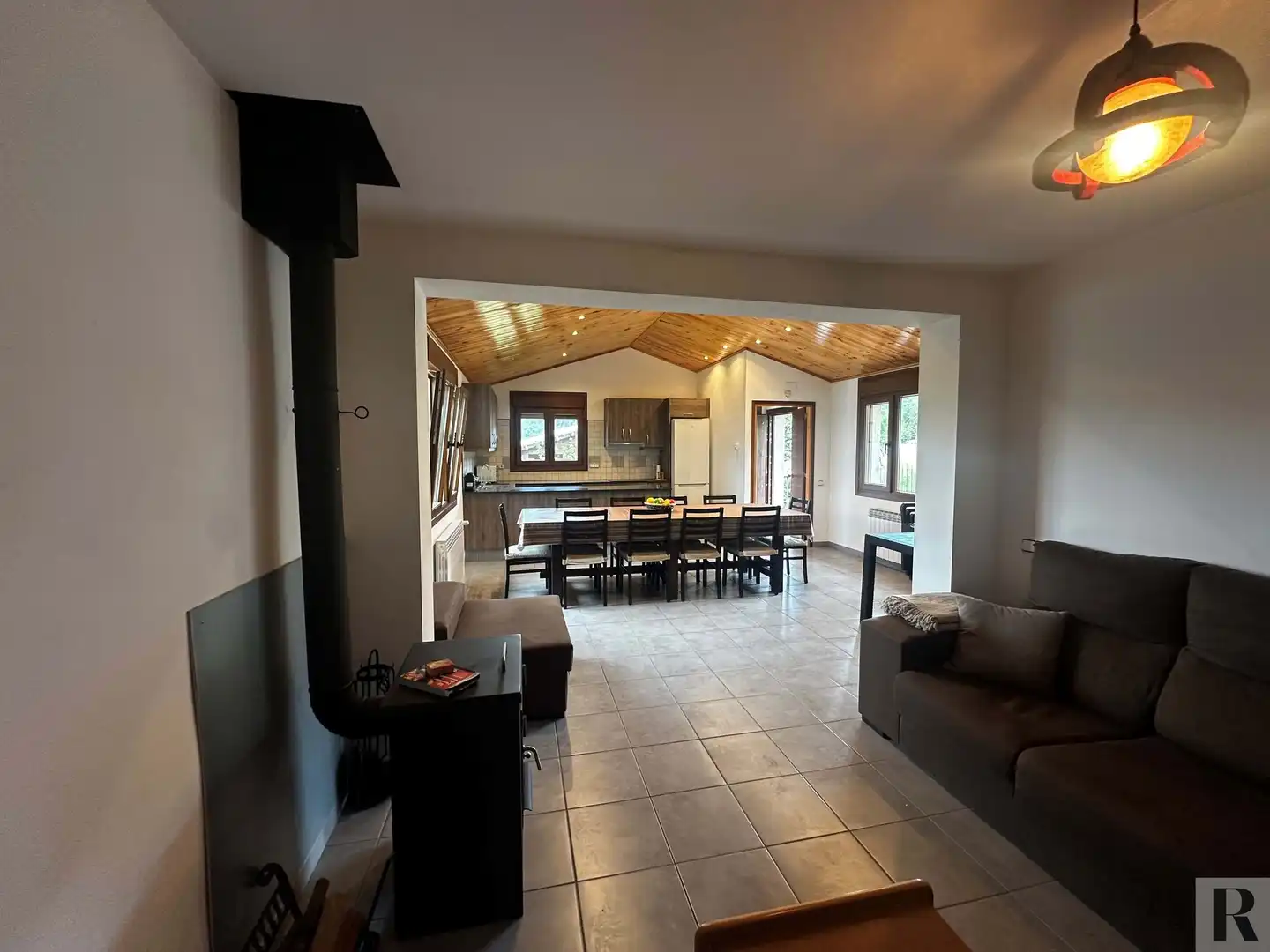 Wohnzimmer von Einfamilien-Reihenhaus zur Miete in Vallcebre mit Heizung und Terrasse