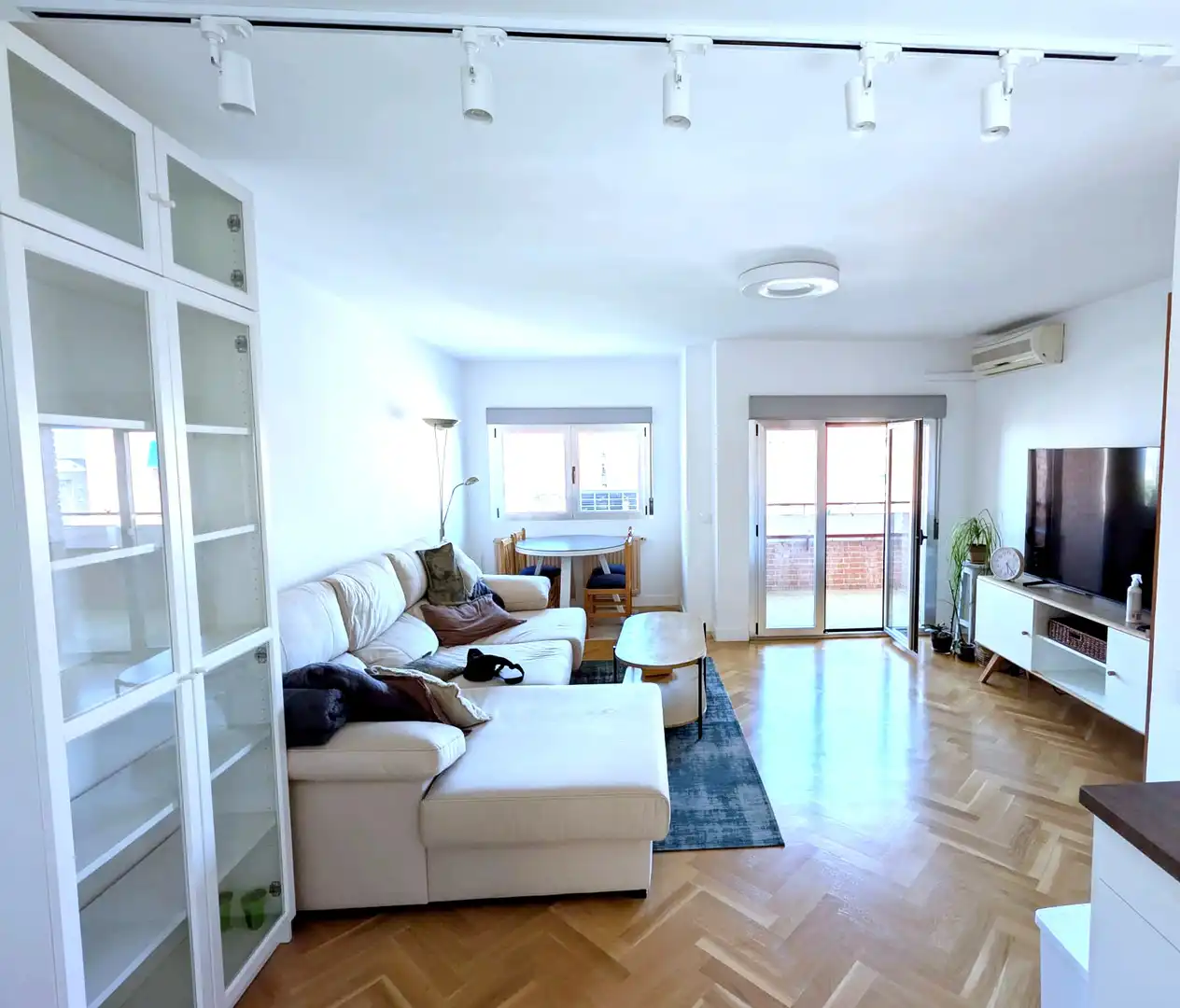 Sala de estar de Piso en venta en Leganés con Aire acondicionado, Calefacción y Parquet