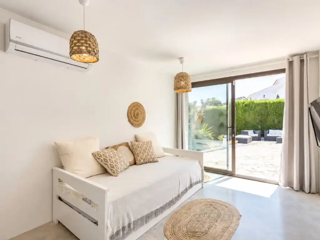 Sala d'estar de Casa o xalet en venda en Jávea / Xàbia amb Calefacció, Jardí privat i Terrassa