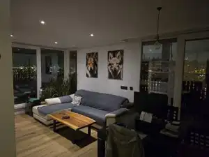 Sala d'estar de Àtic en venda en Madrid amb Terrassa i Piscina comunitària