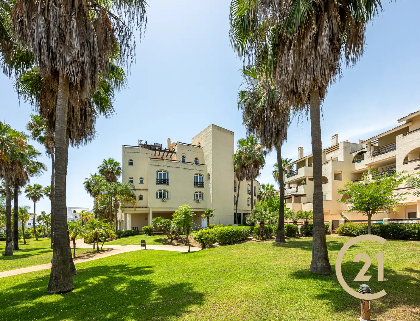Exterior view of Buildings for sale in Estepona  with Community pool