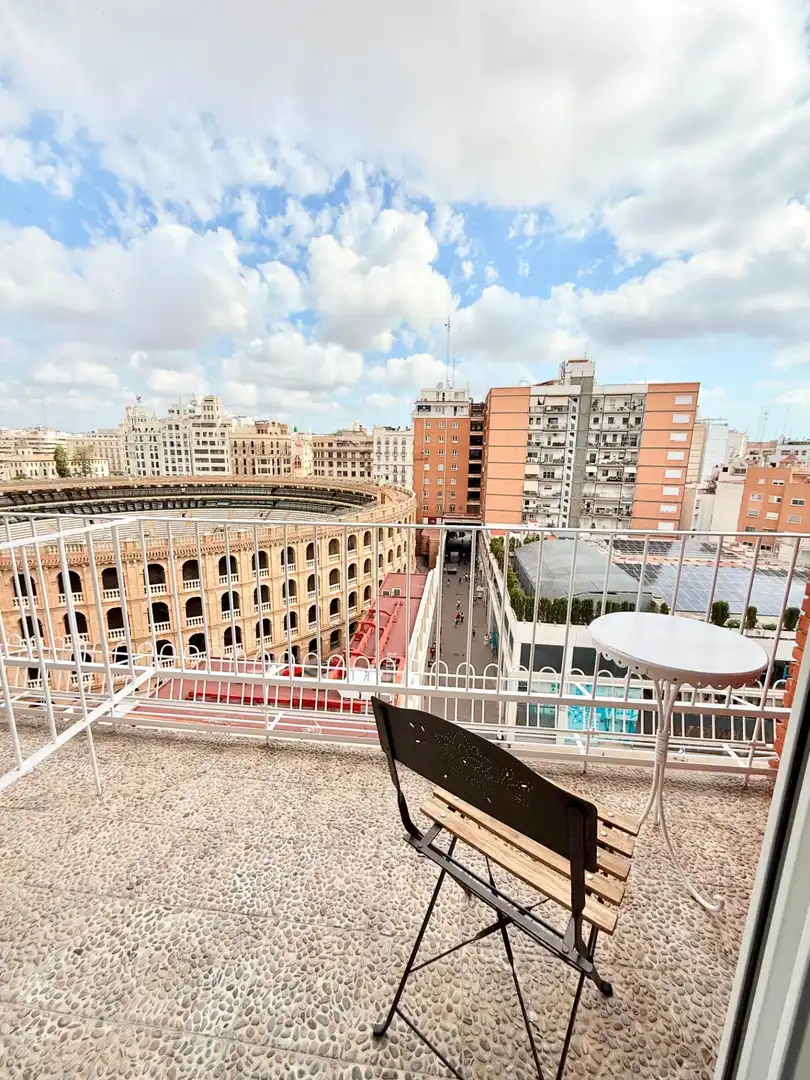 Terrasse von Wohnung zur Miete in Valencia mit Klimaanlage, Heizung und Möbliert