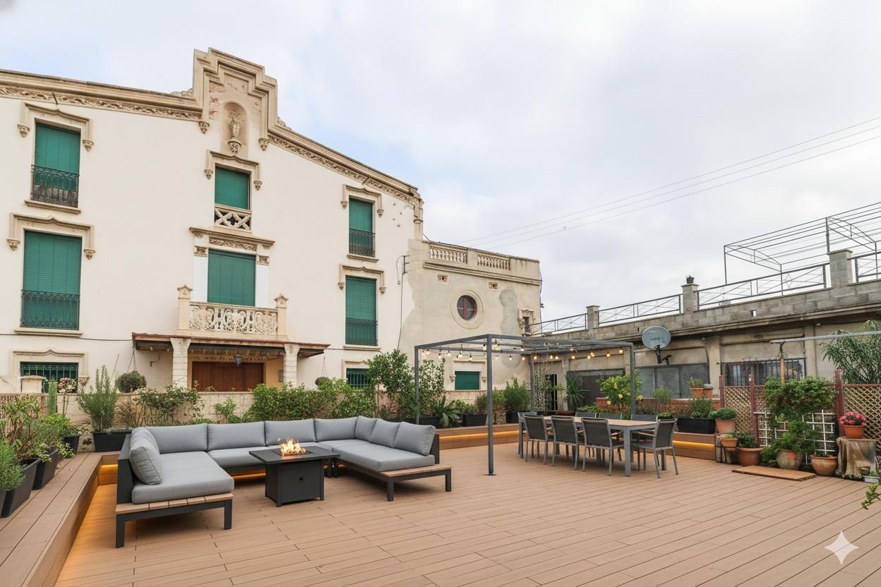 Terrassa de Finca rústica en venda en Sant Boi de Llobregat amb Jardí privat, Terrassa i Traster