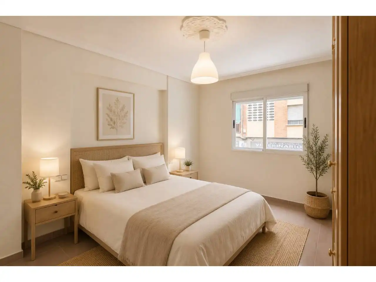 Bedroom of Flat for sale in Valencia  with Air Conditioner and Balcony
