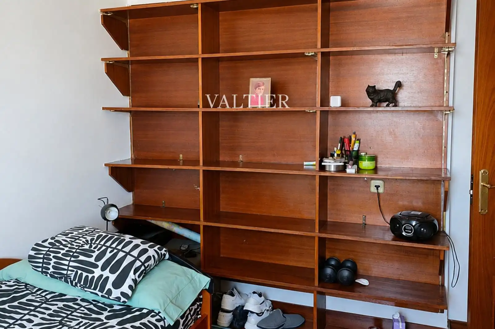 Schlafzimmer von Wohnung zur Miete in Madrid mit Klimaanlage, Terrasse und Möbliert