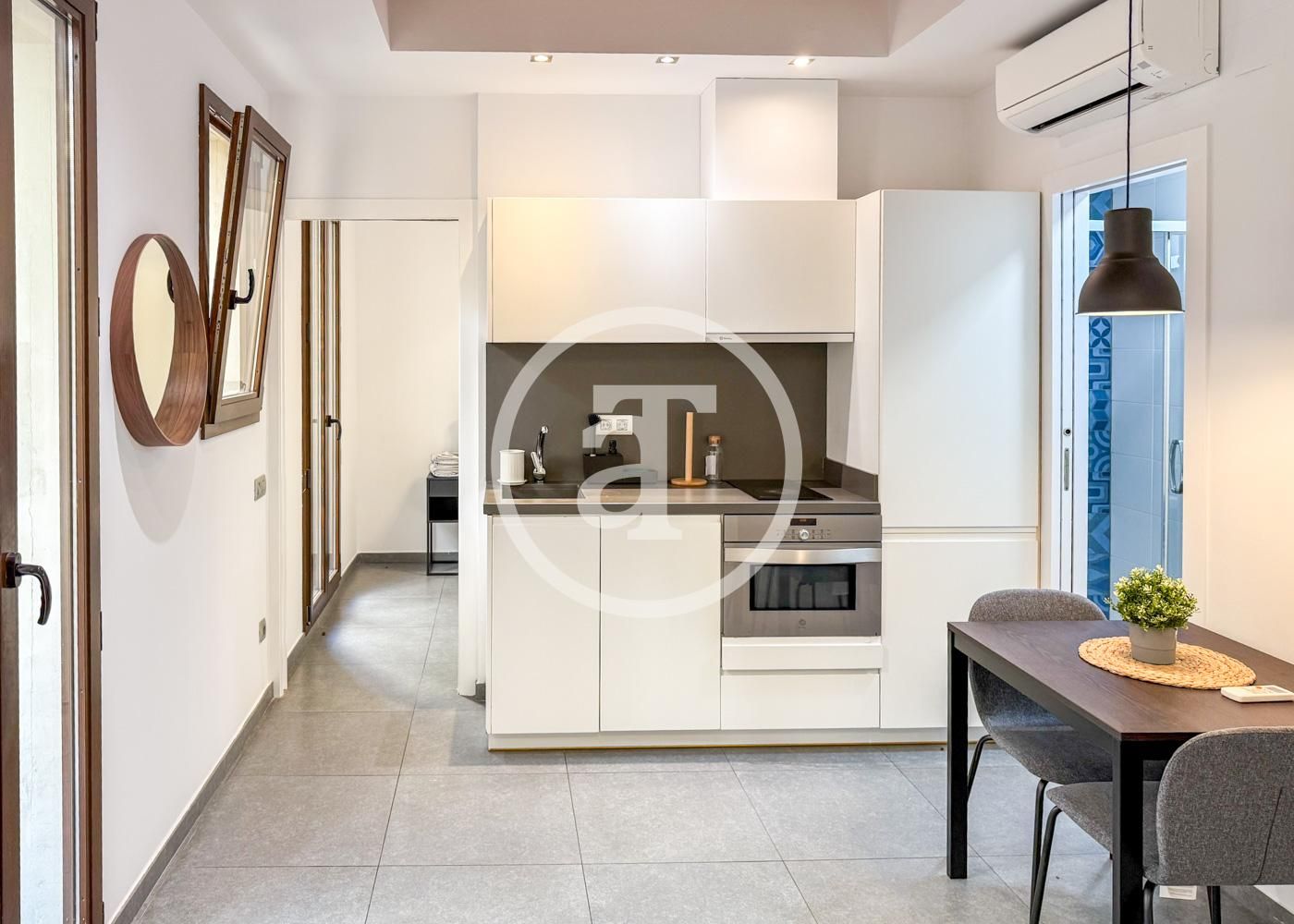 Kitchen of Flat to rent in  Barcelona Capital  with Air Conditioner, Heating and Furnished