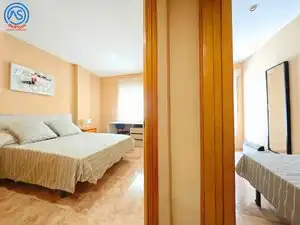Bedroom of Flat for rent in Zaragoza  with Air Conditioner, Heating and Terrace