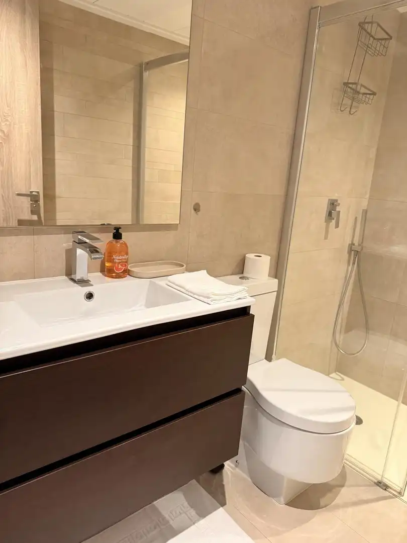 Bathroom of Apartments for rent in Marbella  with Air Conditioner, Heating and Terrace