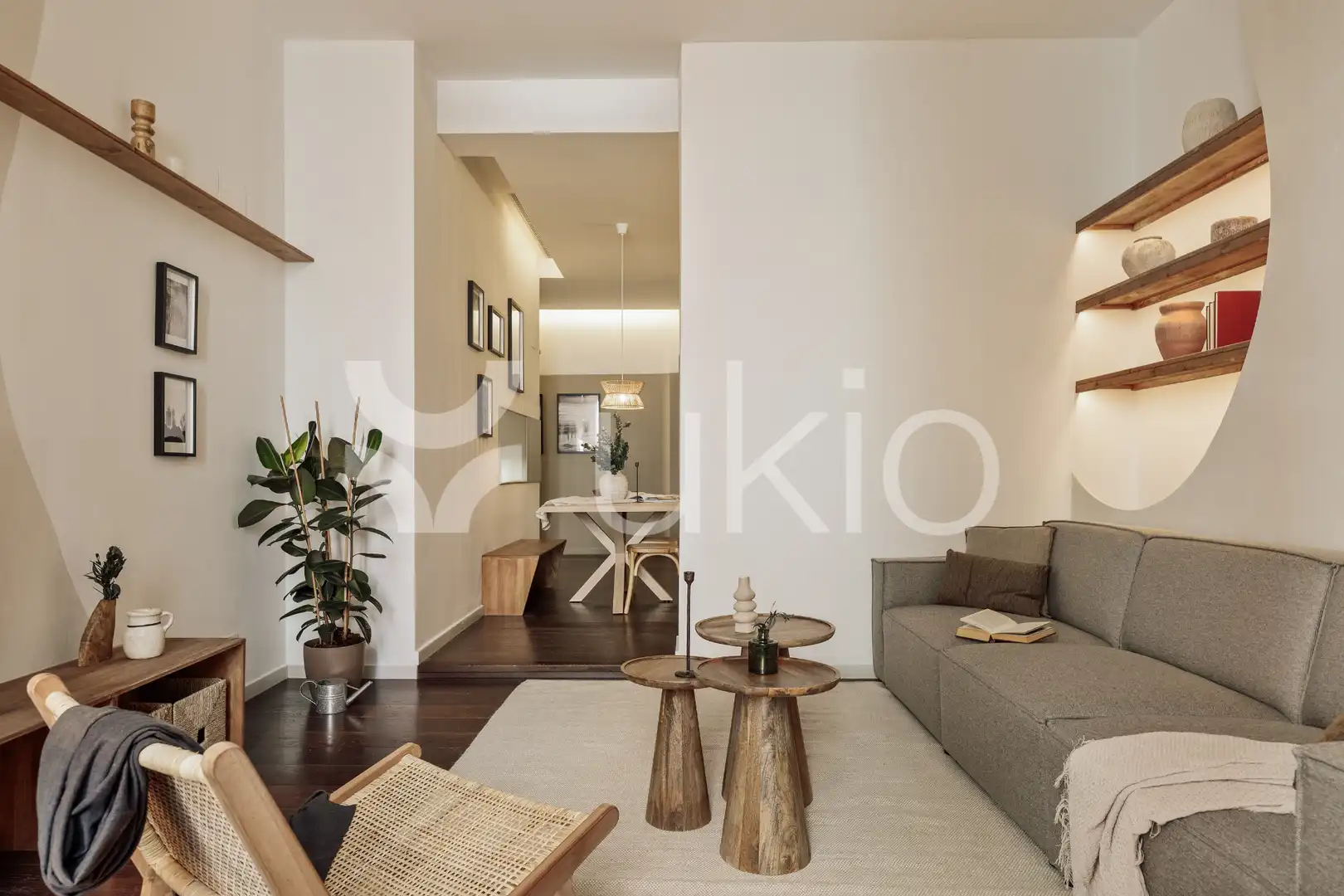 Sala d'estar de Apartament de lloguer en Barcelona amb Aire condicionat, Calefacció i Moblat