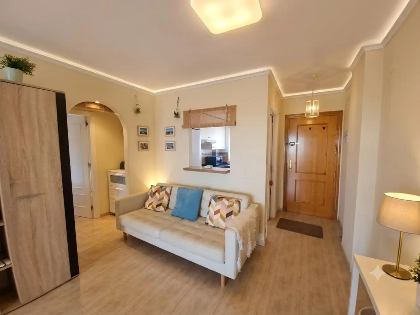 Sala d'estar de Àtic en venda en Mijas amb Aire condicionat, Calefacció i Jardí privat