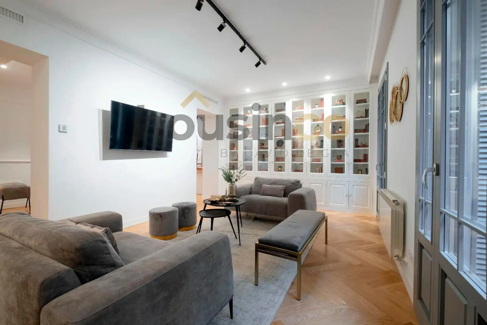 Sala d'estar de Pis de lloguer en Madrid amb Aire condicionat, Calefacció i Parquet