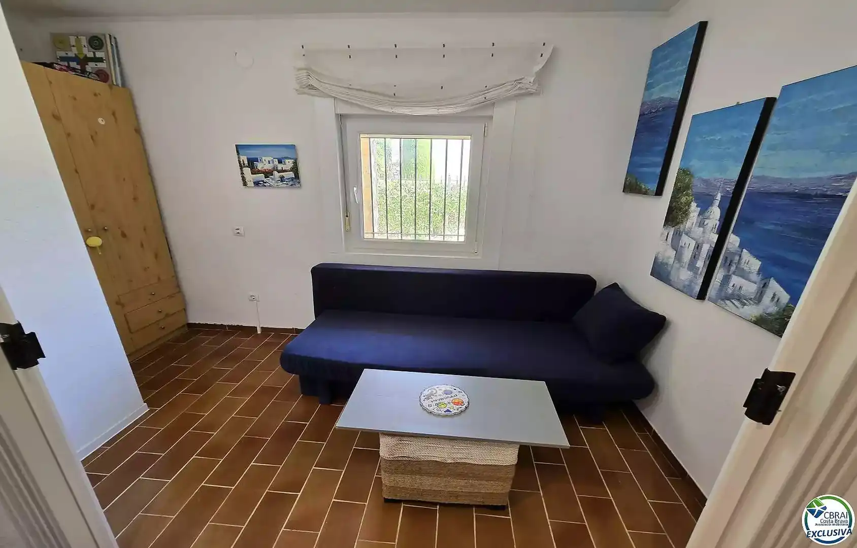 Sala de estar de Piso en venta en Empuriabrava con Aire acondicionado, Jardín privado y Amueblado