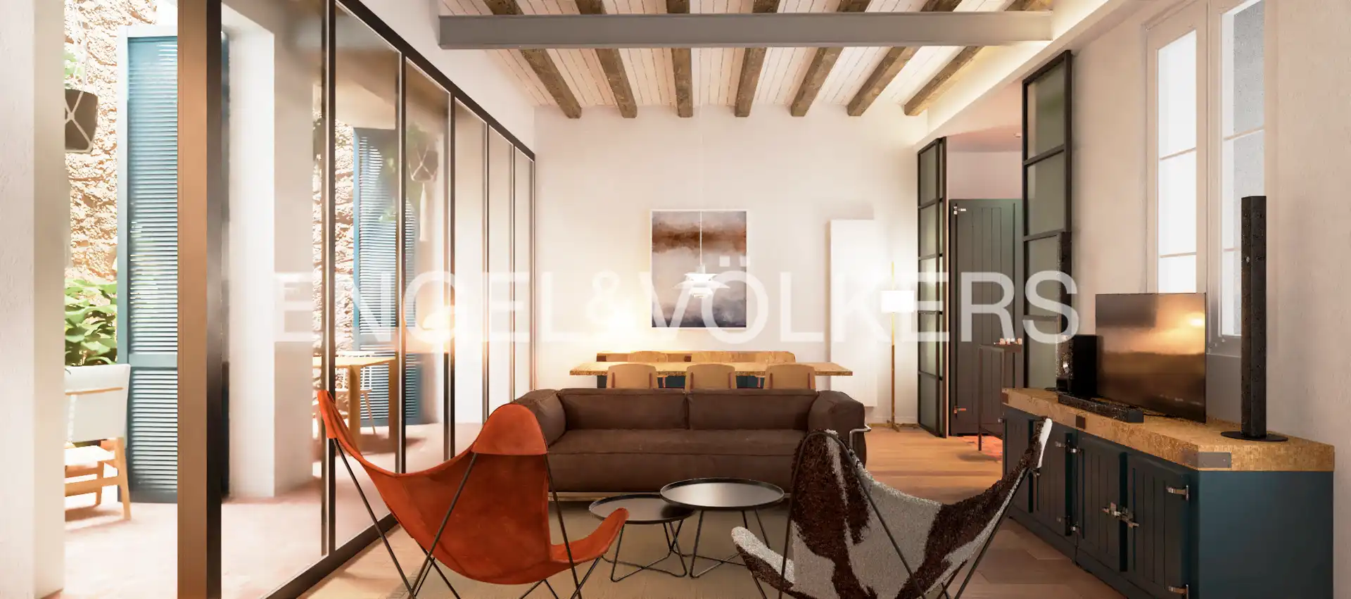 Sala d'estar de Casa o xalet en venda en Barcelona amb Calefacció i Balcó