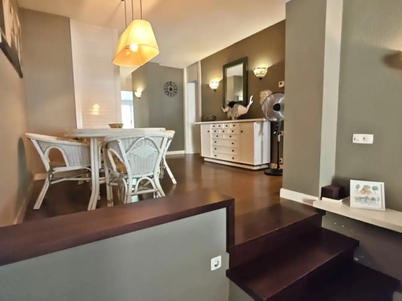 Comedor de Apartamento en venta en Castell d'Aro, Platja d'Aro i s'Agaró con Calefacción, Terraza y Amueblado