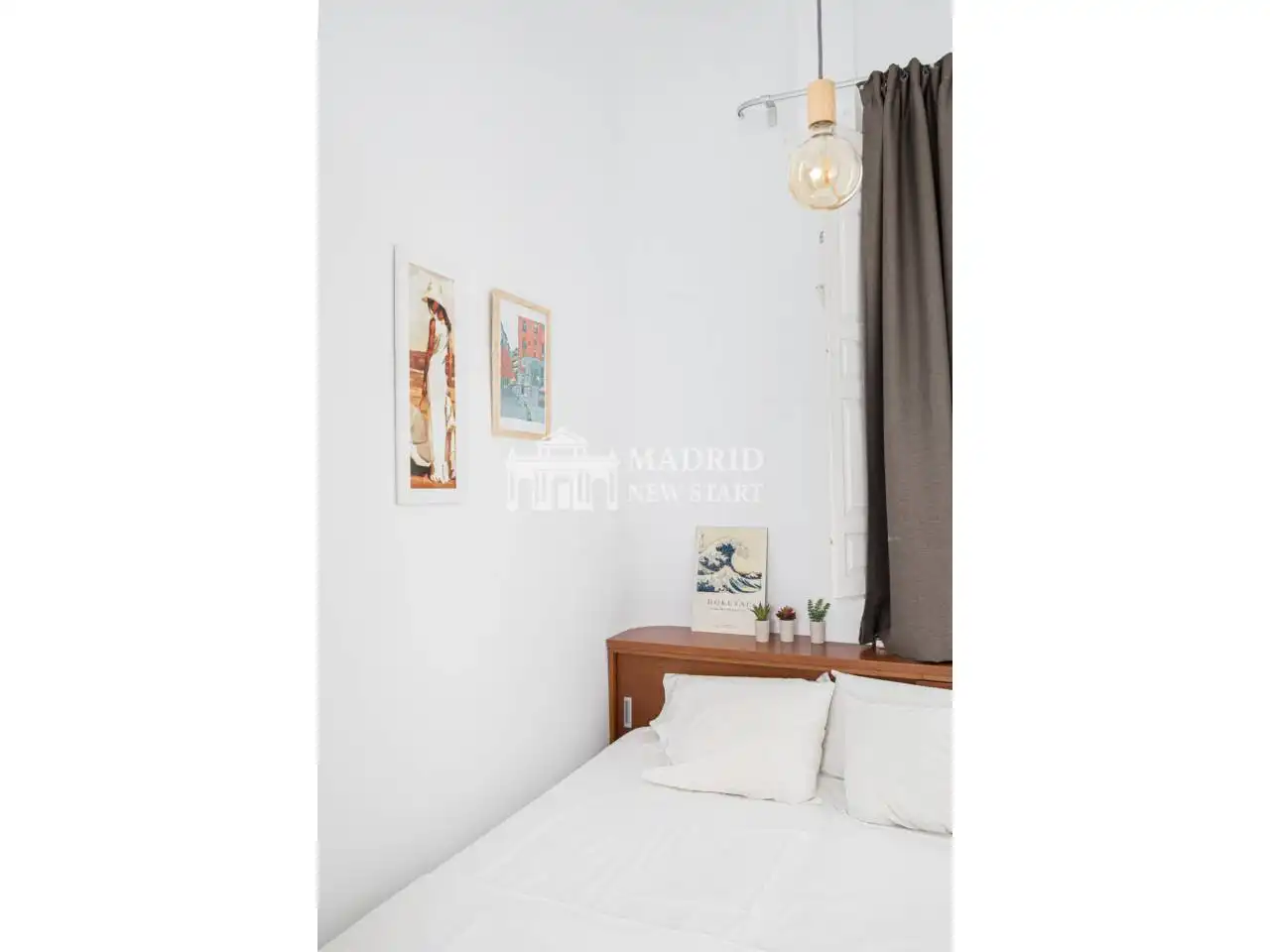 Bedroom of Flat for rent in Madrid  with Air Conditioner, Heating and Parquet flooring