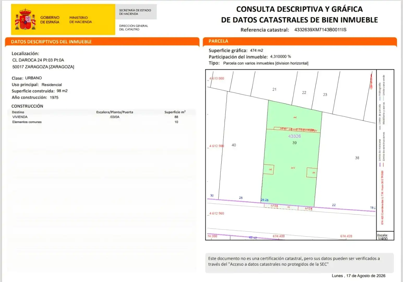 Pis amb terrassa en venda a Calle DAROCA 24, imagen 23
