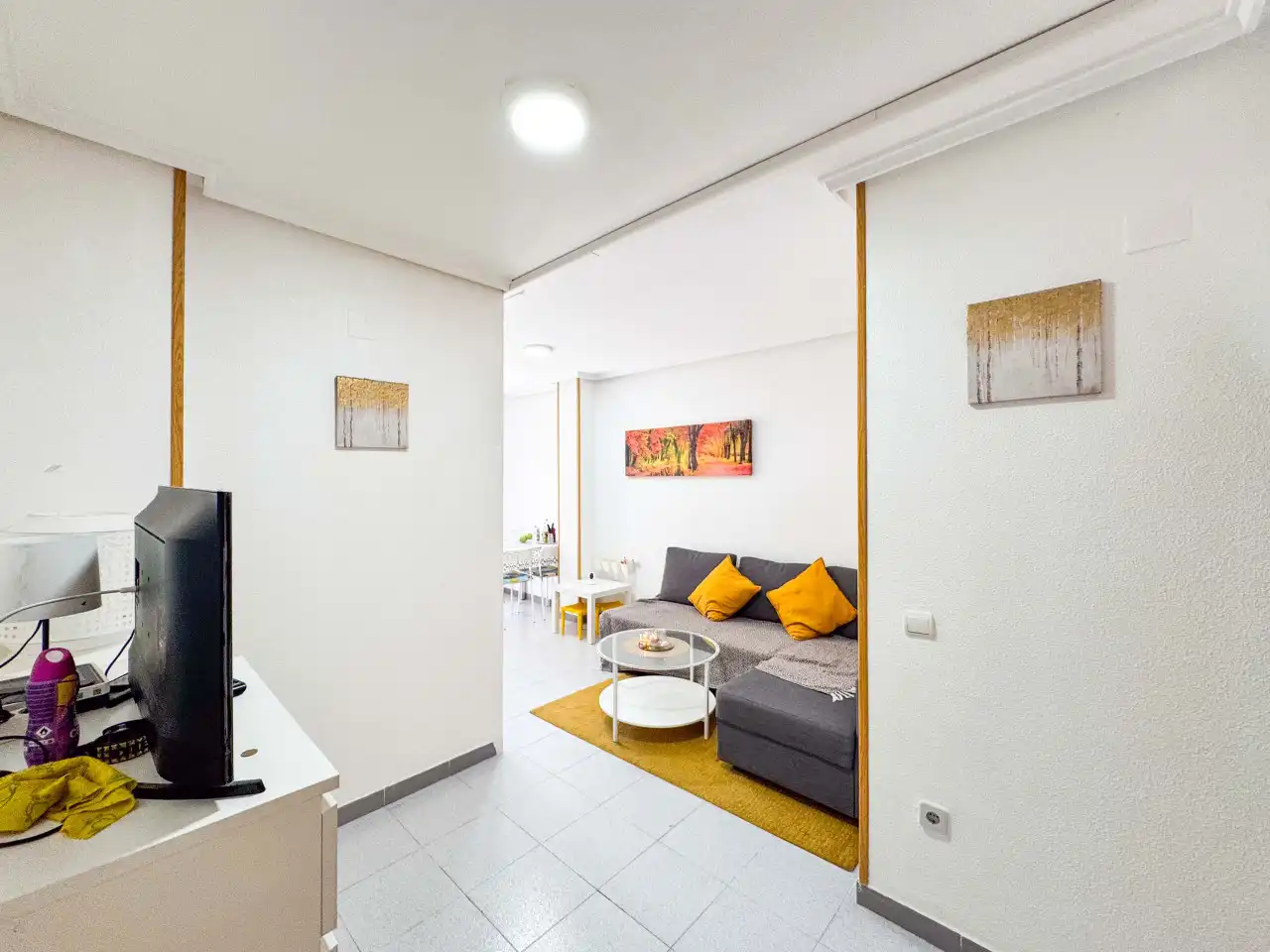 Sala de estar de Apartamento en venta en Torrevieja con Aire acondicionado, Calefacción y Terraza