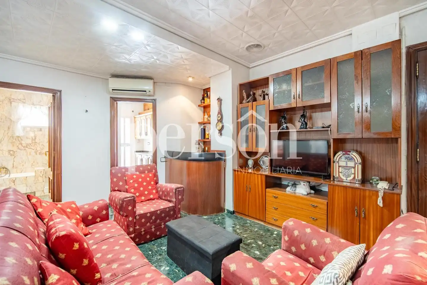 Sala de estar de Piso en venta en Valencia con Aire acondicionado, Terraza y Amueblado