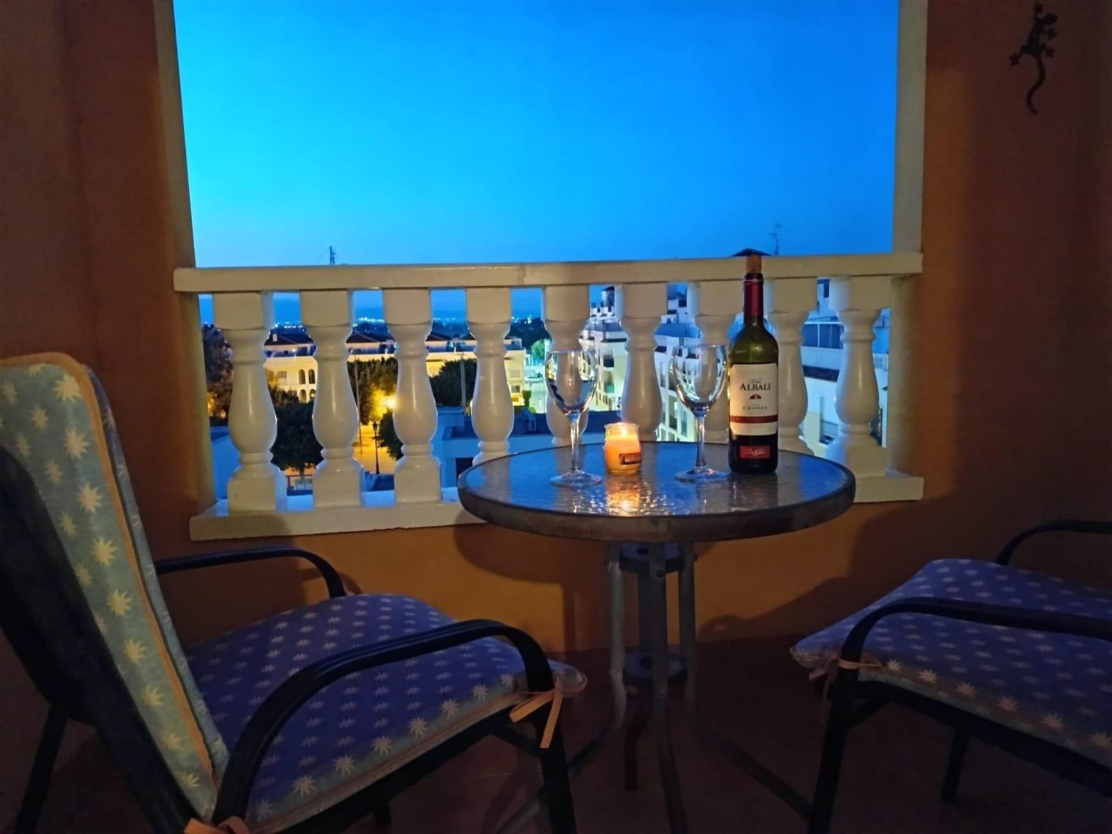 Terrasse von Wohnung miete in Formentera del Segura mit Klimaanlage, Balkon und Gemeinschaftspool