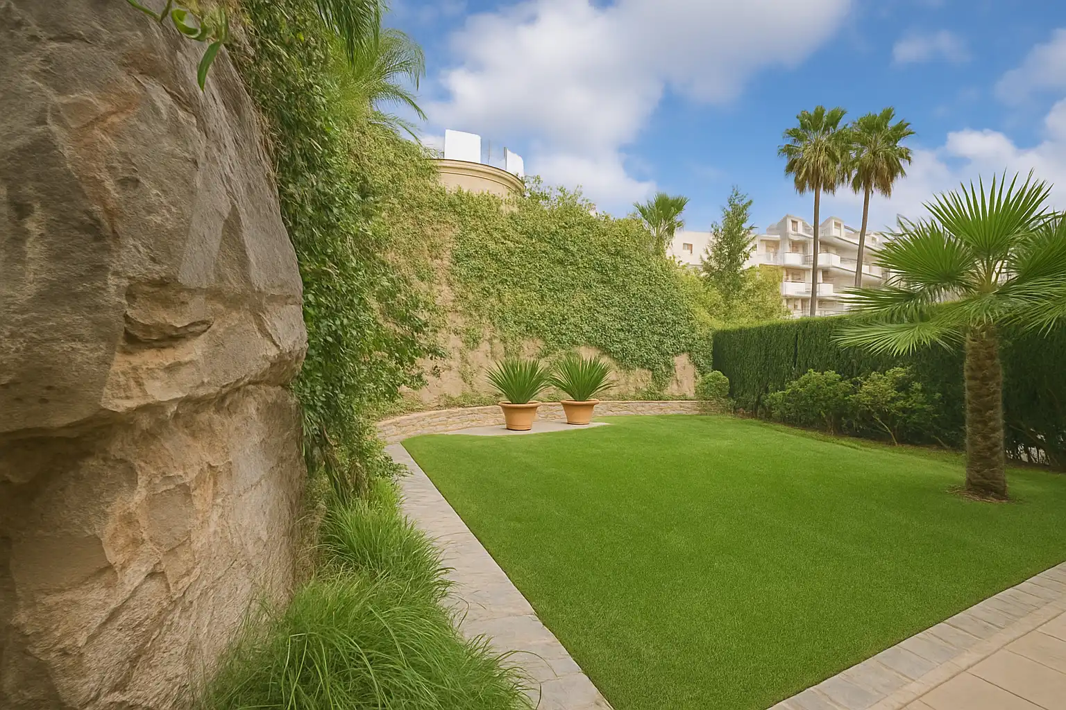 Jardín de Apartamento en venta en Benahavís con Aire acondicionado, Trastero y Piscina comunitaria
