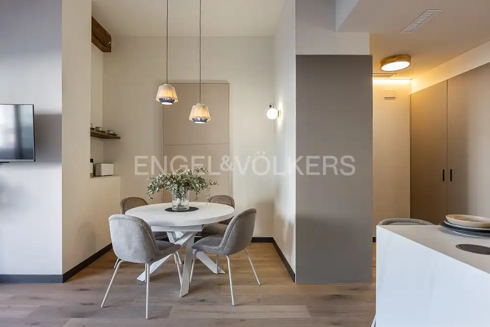 Dining room of Flat for rent in Valencia  with Air Conditioner, Heating and Terrace