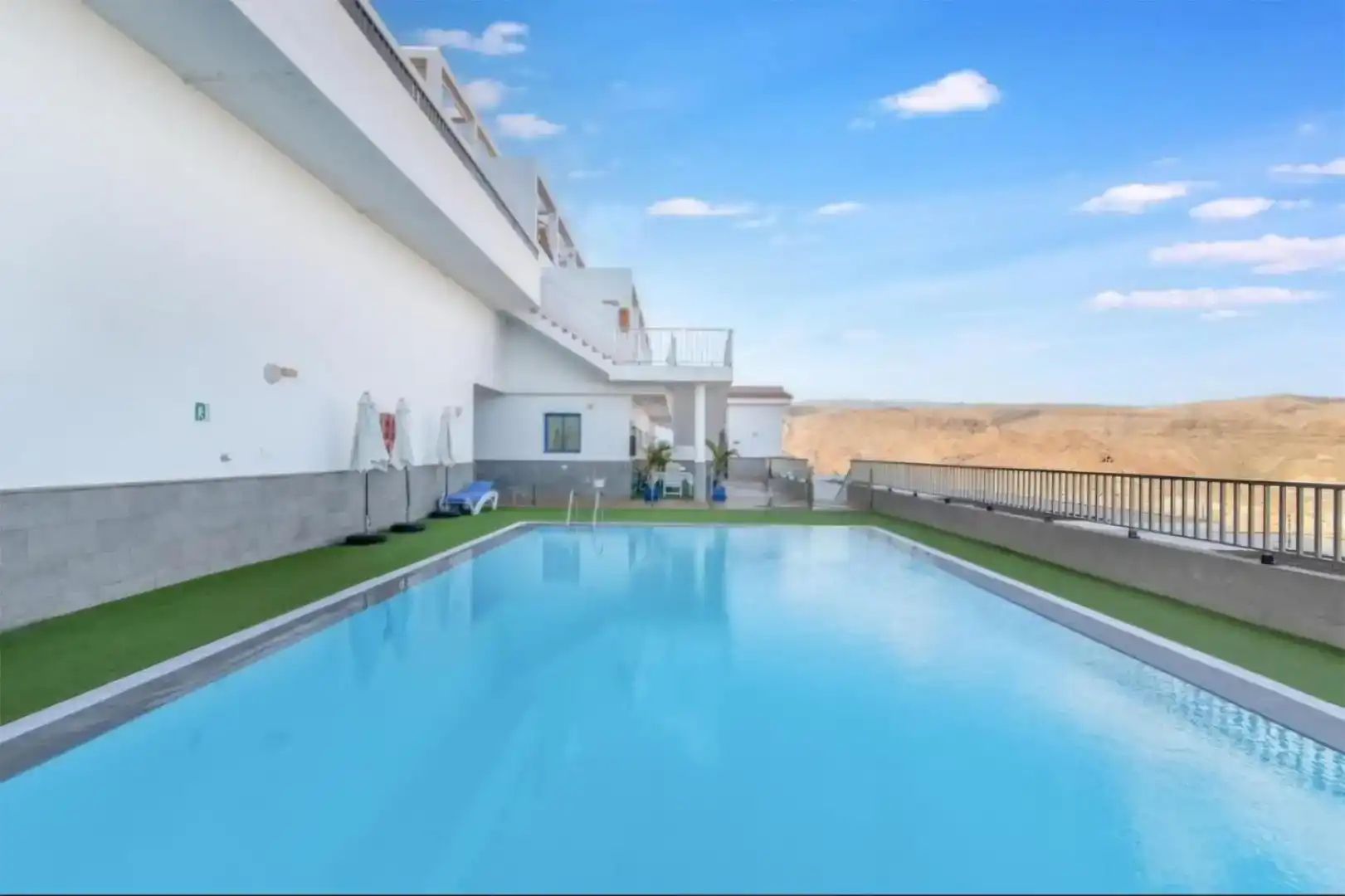 Swimming pool of Flat for sale in Mogán  with Air Conditioner, Private garden and Swimming Pool