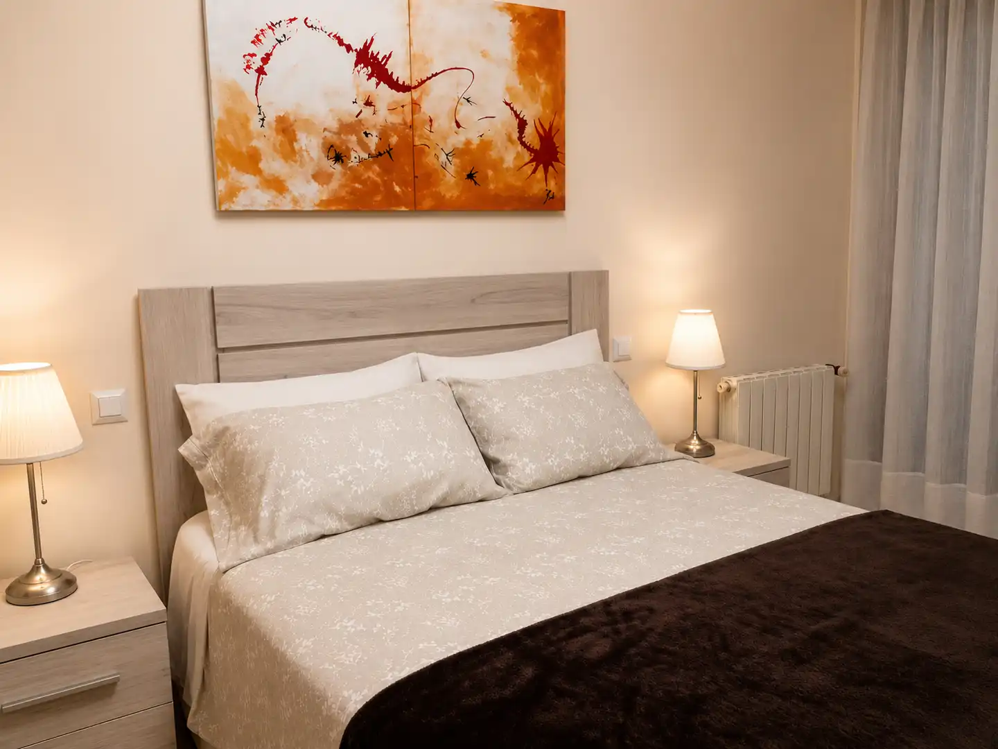 Schlafzimmer von Wohnung zur Miete in Noja mit Heizung, Terrasse und Möbliert