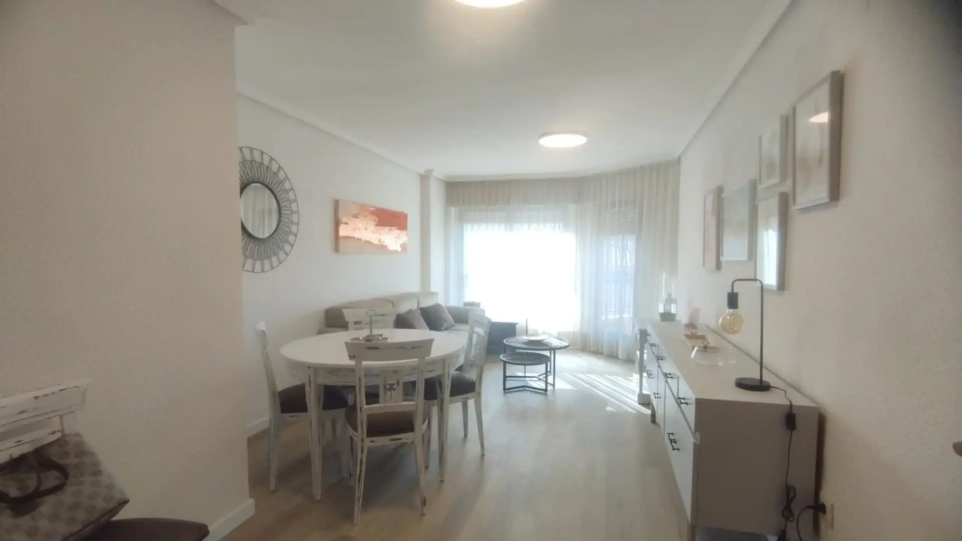 Sala de estar de Piso de alquiler en Alicante / Alacant con Terraza, Amueblado y Balcón